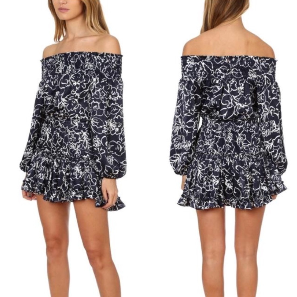 MISA Los Angeles Off the shoulder dress